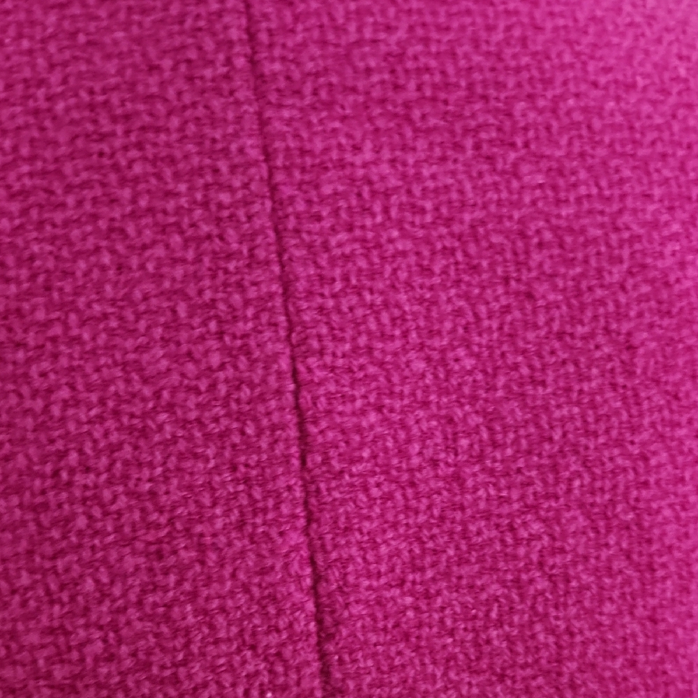 Bagatelle Fuchsia Double-Breasted Pea Coat with Removeable Black Faux Fur Collar - Picture 9 of 13
